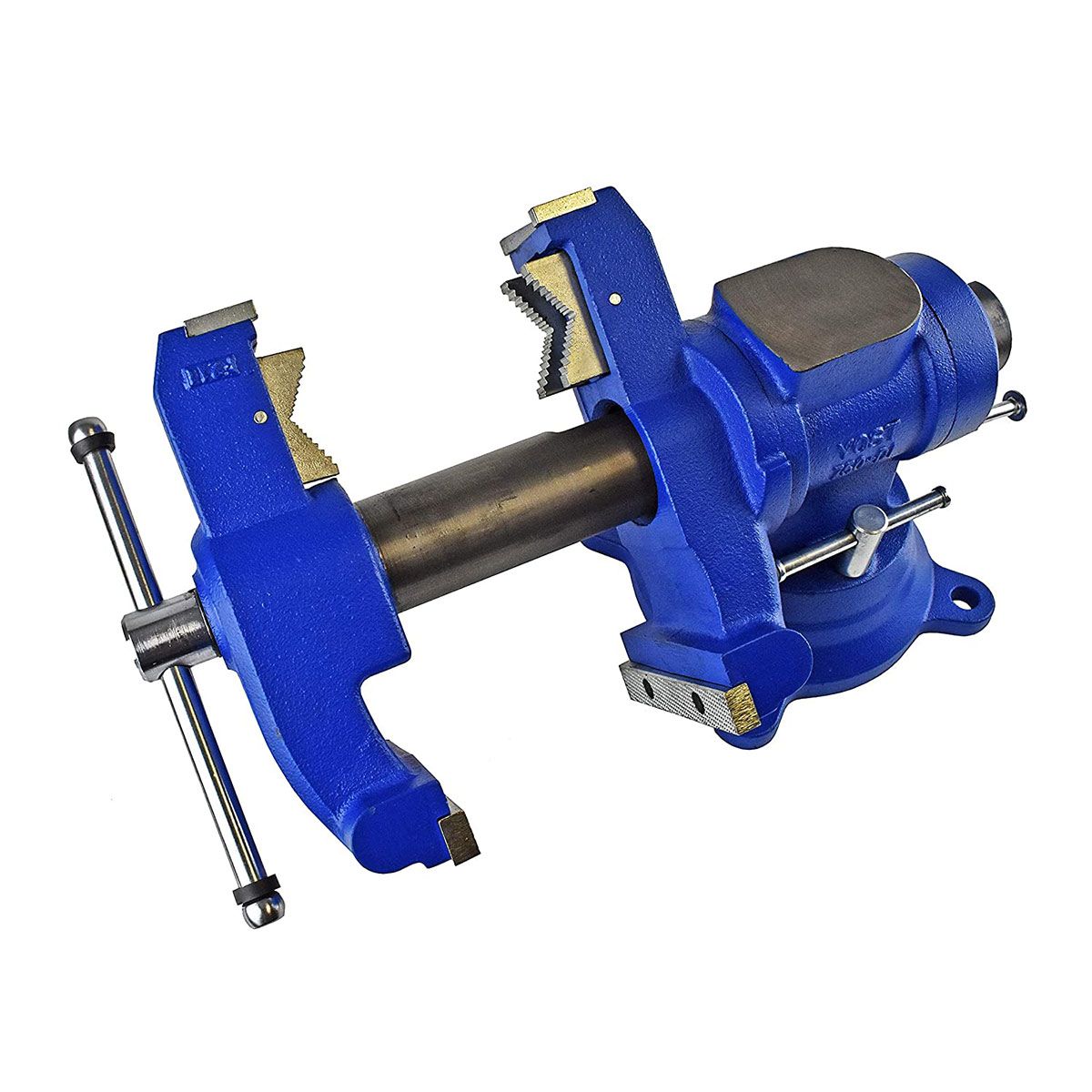 Yost Model 750-DI 5-1/8 Inch Multi Jaw Rotating Combination Pipe and Bench Vise Swivel Base