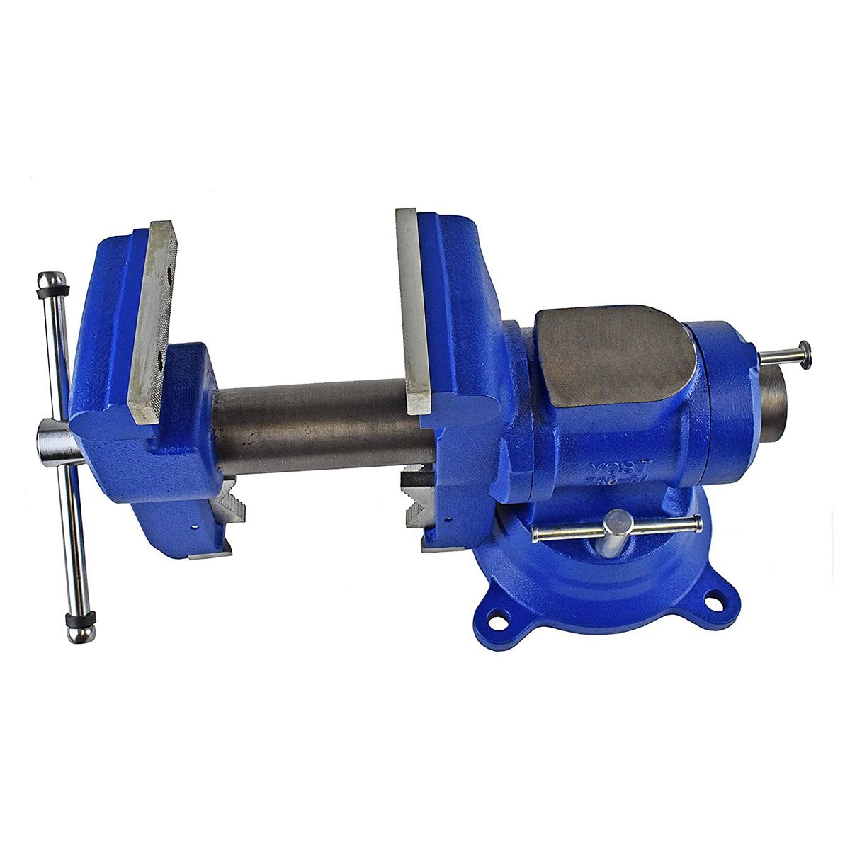 Yost Model 750-DI 5-1/8 Inch Multi Jaw Rotating Combination Pipe and Bench Vise Swivel Base