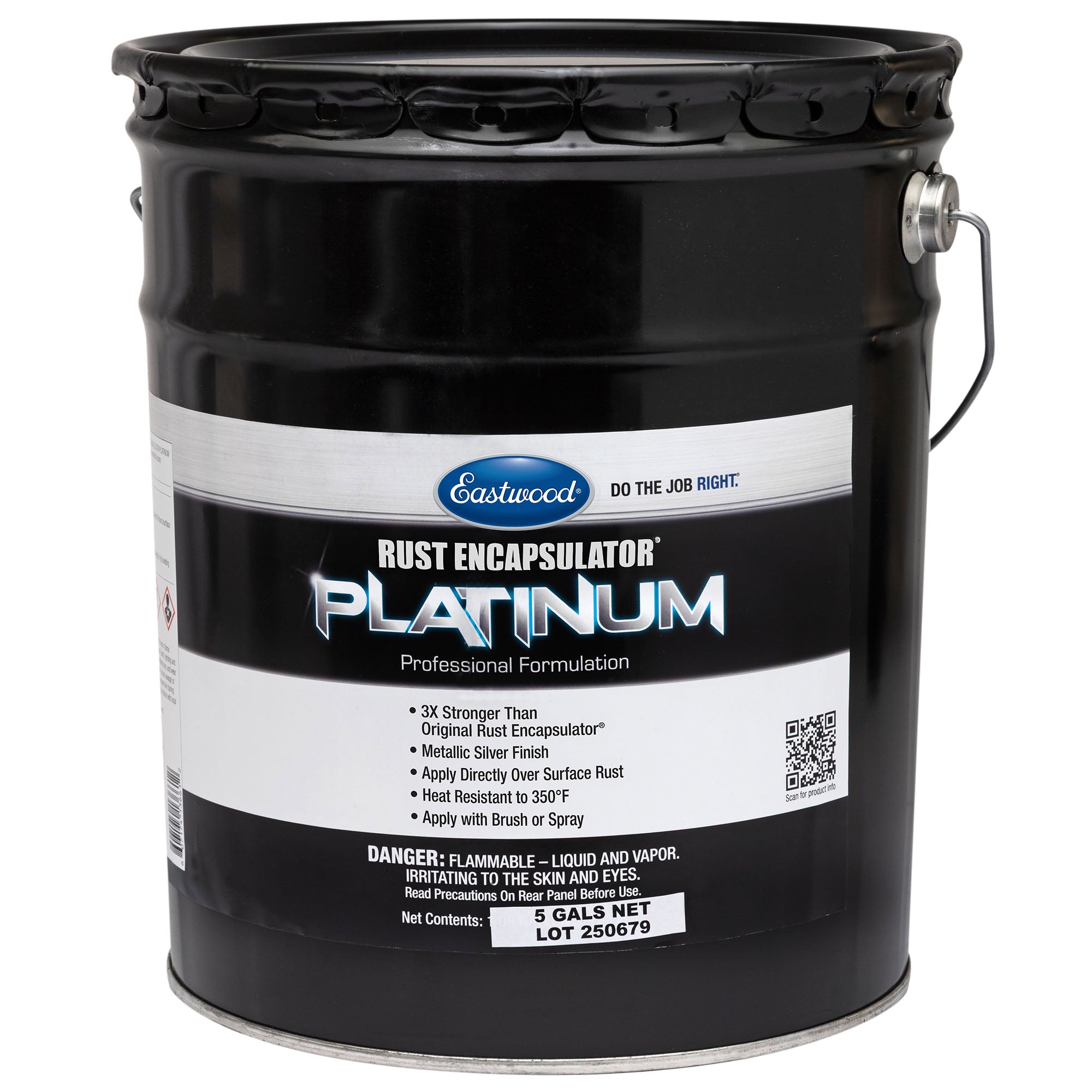 Eastwood Rust Encapsulator Platinum- 5 Gallon- Matte Silver